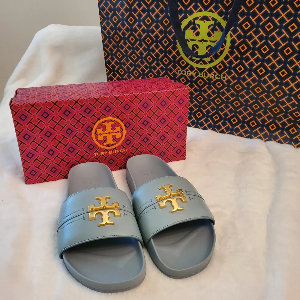 ⭐️LAST ONE⭐️SIZE 8🎉HOST PICK!🥳 NEW! TORY BURCH EVERLY ANATOMIC CLOUD SLIDE - Picture 2 of 15